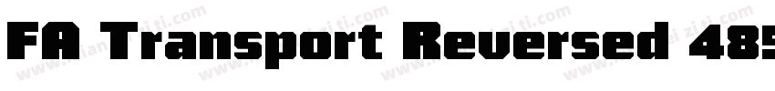 FA Transport Reversed 4858 Regular字体转换